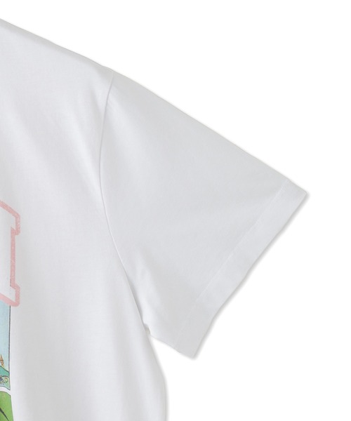 GANNI(ガニー)の「【GANNI for ADAM ET ROPE'】別注Basic Jersey TEDDY Tee(Tシャツ/カットソー・レディース・ホワイト/チャコールグレー・S)」の5枚目の写真
