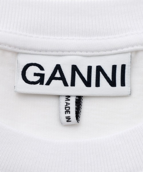 GANNI(ガニー)の「【GANNI for ADAM ET ROPE'】別注Basic Jersey TEDDY Tee(Tシャツ/カットソー・レディース・ホワイト/チャコールグレー・S)」の8枚目の写真