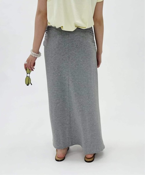 EDIT. FOR LULU(エディットフォールル)の「【ESTHE/エステ】Strappy Midi Skirt(スカート・レディース・チャコールグレー・FREE)」の6枚目の写真