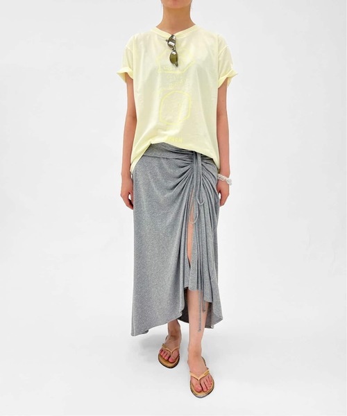 EDIT. FOR LULU(エディットフォールル)の「【ESTHE/エステ】Strappy Midi Skirt(スカート・レディース・チャコールグレー・FREE)」の7枚目の写真