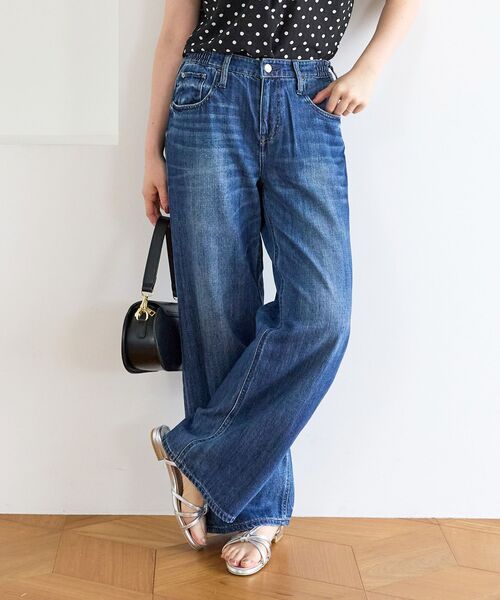 le.coeur blanc（ルクールブラン）の「Healthy denim PinkPepper M-Easy（デニムパンツ・レディース・ブルー/サックスブルー・38/36）」の2枚目の写真