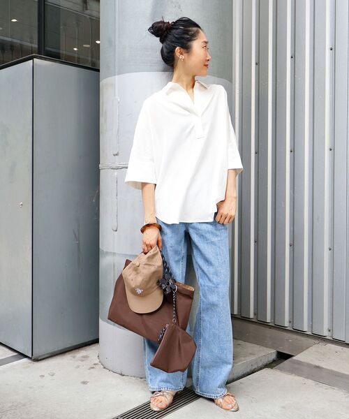le.coeur blanc（ルクールブラン）の「Healthy denim PinkPepper M-Easy（デニムパンツ・レディース・ブルー/サックスブルー・38/36）」の10枚目の写真