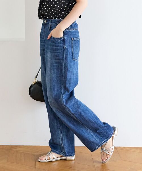 le.coeur blanc（ルクールブラン）の「Healthy denim PinkPepper M-Easy（デニムパンツ・レディース・ブルー/サックスブルー・38/36）」の16枚目の写真