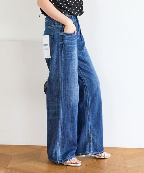 le.coeur blanc（ルクールブラン）の「Healthy denim PinkPepper M-Easy（デニムパンツ・レディース・ブルー/サックスブルー・38/36）」の18枚目の写真