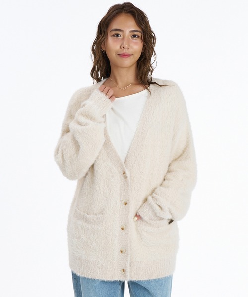 ROXY/ロキシー シャギーニット カーディガン RSR264018（ニット