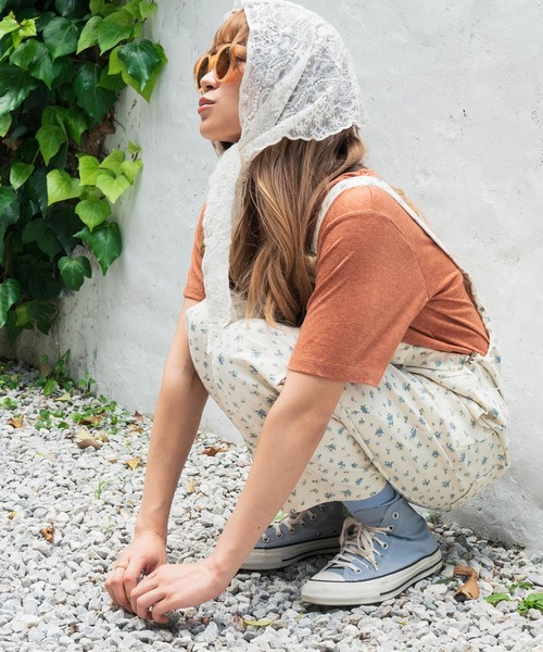 anap mimpi(アナップミンピ)の「ファーム プリント リンガー Tシャツ(Tシャツ/カットソー・レディース・オレンジ/ダークグレー/アイボリー・F)」の5枚目の写真