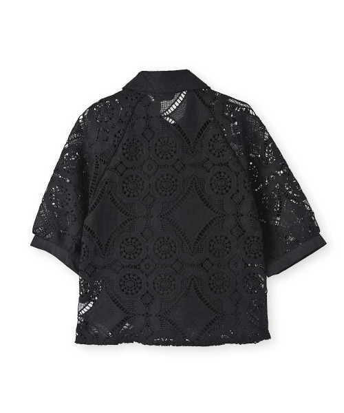 marjour（マージュール）の「LACE OVER SHIRT（シャツ/ブラウス・レディース・ブラック・M）」の16枚目の写真