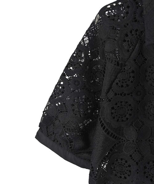 marjour（マージュール）の「LACE OVER SHIRT（シャツ/ブラウス・レディース・ブラック・M）」の21枚目の写真