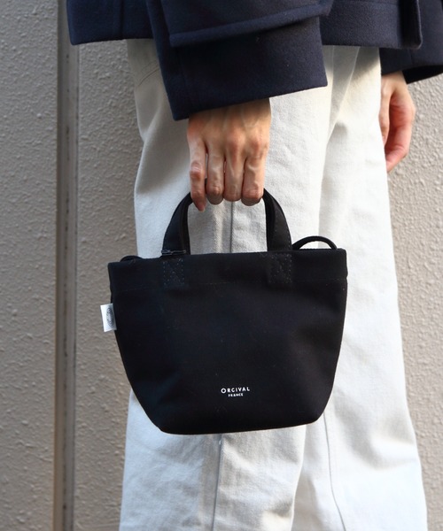 ORCIVAL(オーシバル)の「ORCIVAL/オーシバル ショルダートート S SHOULDER TOTE SMALL OR-H0401 HBT(ショルダーバッグ・レディース・ライム/ブラック・FREE)」の3枚目の写真