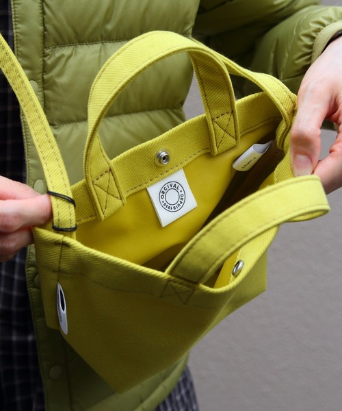 ORCIVAL(オーシバル)の「ORCIVAL/オーシバル ショルダートート S SHOULDER TOTE SMALL OR-H0401 HBT(ショルダーバッグ・レディース・ライム/ブラック・FREE)」の5枚目の写真