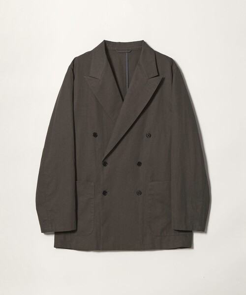 Steven Alan(スティーブンアラン)の「<Steven Alan> コットン/リネン ツイル ダブルブレステッド 6B ジャケット(テーラードジャケット・メンズ・オリーブ/ダークグレー・XL/L/M/S)」の1枚目の写真