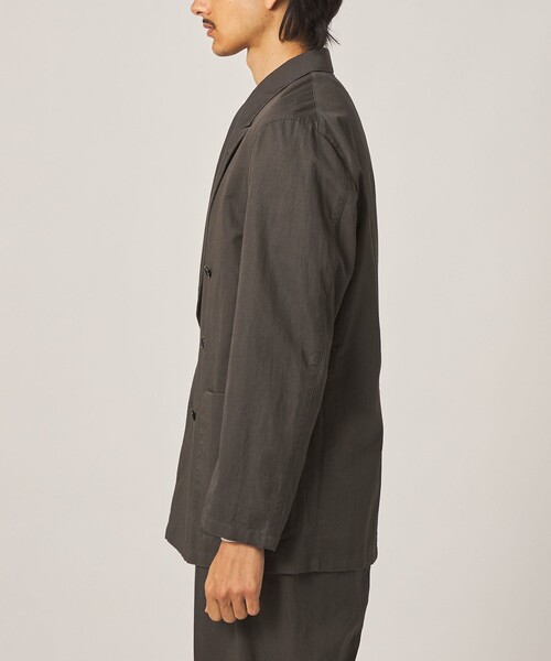 Steven Alan(スティーブンアラン)の「<Steven Alan> コットン/リネン ツイル ダブルブレステッド 6B ジャケット(テーラードジャケット・メンズ・オリーブ/ダークグレー・XL/L/M/S)」の4枚目の写真