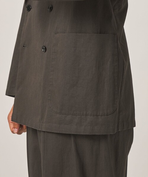 Steven Alan(スティーブンアラン)の「<Steven Alan> コットン/リネン ツイル ダブルブレステッド 6B ジャケット(テーラードジャケット・メンズ・オリーブ/ダークグレー・XL/L/M/S)」の8枚目の写真