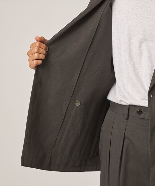 Steven Alan(スティーブンアラン)の「<Steven Alan> コットン/リネン ツイル ダブルブレステッド 6B ジャケット(テーラードジャケット・メンズ・オリーブ/ダークグレー・XL/L/M/S)」の10枚目の写真