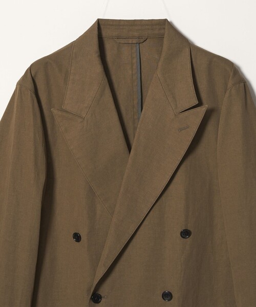 Steven Alan(スティーブンアラン)の「<Steven Alan> コットン/リネン ツイル ダブルブレステッド 6B ジャケット(テーラードジャケット・メンズ・オリーブ/ダークグレー・XL/L/M/S)」の19枚目の写真