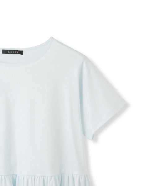 ketty(ケティ)の「【着るUVケア】ペプラム プルオーバー(Tシャツ/カットソー・レディース・オフホワイト/ブラック・M)」の11枚目の写真