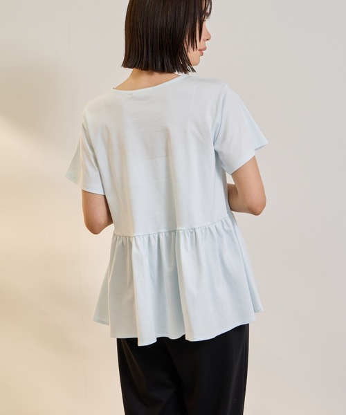 ketty(ケティ)の「【着るUVケア】ペプラム プルオーバー(Tシャツ/カットソー・レディース・オフホワイト/ブラック・M)」の15枚目の写真