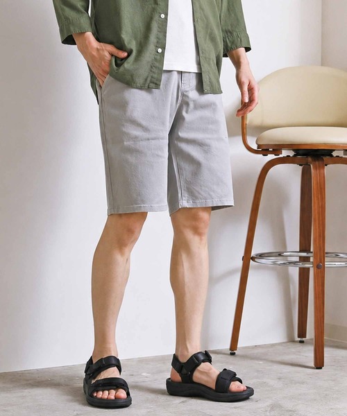 TopIsm(トップイズム)の「コットン無地 ストレッチショートパンツ(チノパンツ・メンズ・ネイビー/オリーブ/レッド/グレー/ホワイト/チャコールグレー/ブラック/ベージュ・XL/L/M/XXL/S)」の4枚目の写真