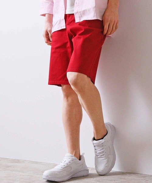 TopIsm(トップイズム)の「コットン無地 ストレッチショートパンツ(チノパンツ・メンズ・ネイビー/オリーブ/レッド/グレー/ホワイト/チャコールグレー/ブラック/ベージュ・XL/L/M/XXL/S)」の8枚目の写真
