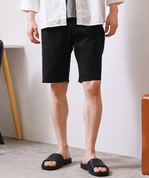 コットン無地 ストレッチショートパンツ