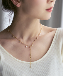 Noble | PETER+JUNE/ピーターアンドジューン Dax Pearl Lariat Necklace(ネックレス)