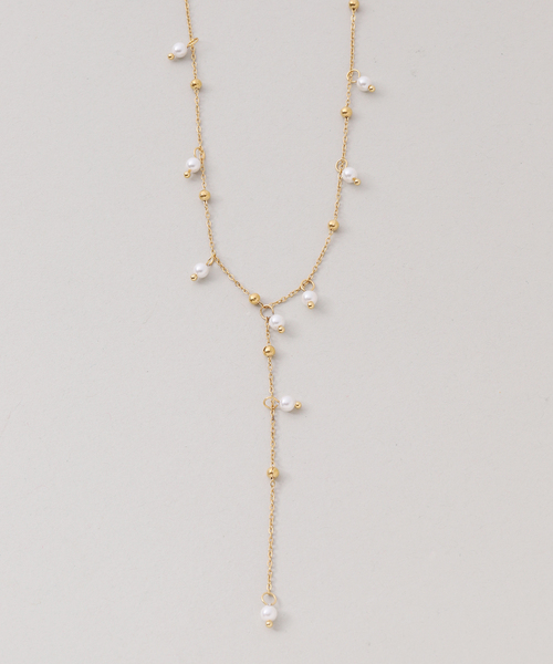 Noble(ノーブル)の「PETER+JUNE/ピーターアンドジューン Dax Pearl Lariat Necklace(ネックレス・レディース・ゴールド・FREE)」の3枚目の写真
