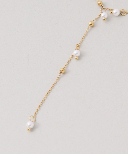 Noble(ノーブル)の「PETER+JUNE/ピーターアンドジューン Dax Pearl Lariat Necklace(ネックレス・レディース・ゴールド・FREE)」の6枚目の写真