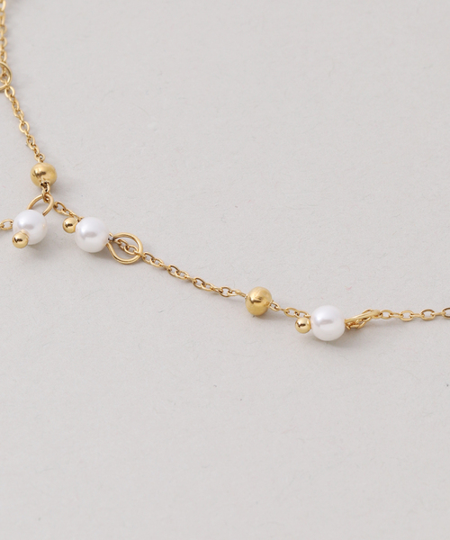 Noble(ノーブル)の「PETER+JUNE/ピーターアンドジューン Dax Pearl Lariat Necklace(ネックレス・レディース・ゴールド・FREE)」の7枚目の写真