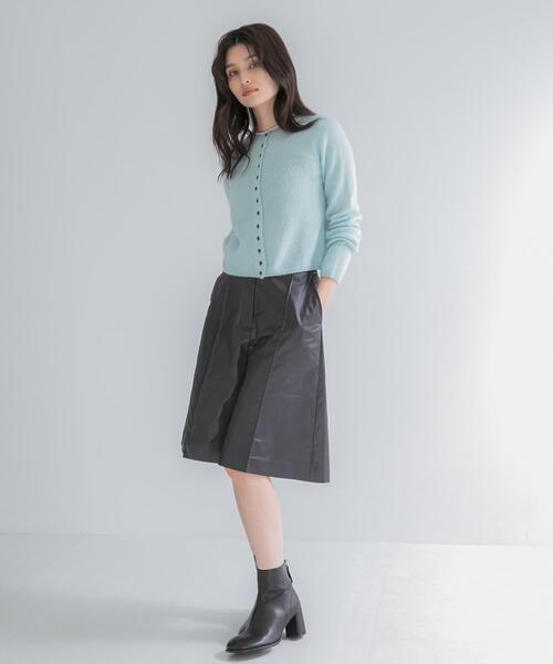URBAN RESEARCH ROSSO WOMEN（アーバンリサーチ　ロッソ）の「ハードサテンハーフパンツ（その他パンツ・レディース・アイボリー/ブラック・38/36）」の16枚目の写真