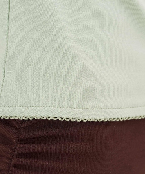 TINA:JOJUN(ティーナジョジュン)の「バックオープン ヘンリーネック カットソー TINA:JOJUN(Tシャツ/カットソー・レディース・ラベンダー/ネイビー/ミント/ホワイト・M)」の20枚目の写真