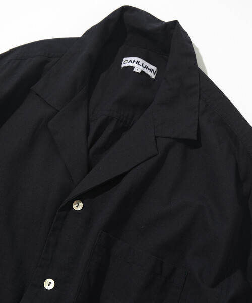 CAHLUMN（カウラム）の「CAHLUMN/カウラム Cotton Linen Open Collar Shirt（シャツ/ブラウス・メンズ・ネイビー・#18/MEDIUM/LARGE/X-LARGE/XX-LARGE）」の2枚目の写真