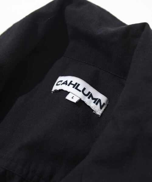 CAHLUMN（カウラム）の「CAHLUMN/カウラム Cotton Linen Open Collar Shirt（シャツ/ブラウス・メンズ・ネイビー・#18/MEDIUM/LARGE/X-LARGE/XX-LARGE）」の3枚目の写真