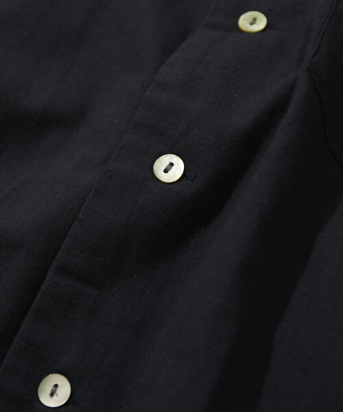 CAHLUMN（カウラム）の「CAHLUMN/カウラム Cotton Linen Open Collar Shirt（シャツ/ブラウス・メンズ・ネイビー・#18/MEDIUM/LARGE/X-LARGE/XX-LARGE）」の5枚目の写真