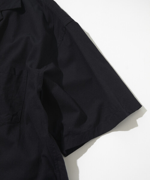 CAHLUMN（カウラム）の「CAHLUMN/カウラム Cotton Linen Open Collar Shirt（シャツ/ブラウス・メンズ・ネイビー・#18/MEDIUM/LARGE/X-LARGE/XX-LARGE）」の6枚目の写真