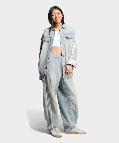adidas（アディダス）の「Adilenium シーズン 3 バナナフィット ウォッシュドデニムパンツ / アディダスオリジナルス adidas Originals（その他パンツ・レディース・ブルー・24inch/25inch/26inch/27inch/28inch/29inch/30inch/31inch/32inch/33inch/34inch）」の8枚目の写真