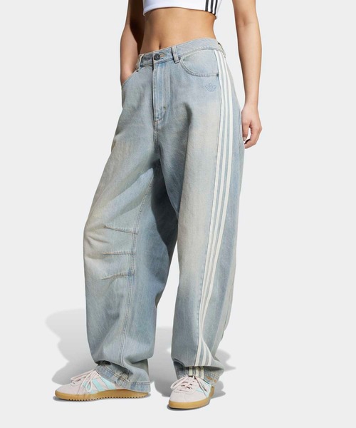 adidas（アディダス）の「Adilenium シーズン 3 バナナフィット ウォッシュドデニムパンツ / アディダスオリジナルス adidas Originals（その他パンツ・レディース・ブルー・24inch/25inch/26inch/27inch/28inch/29inch/30inch/31inch/32inch/33inch/34inch）」の4枚目の写真