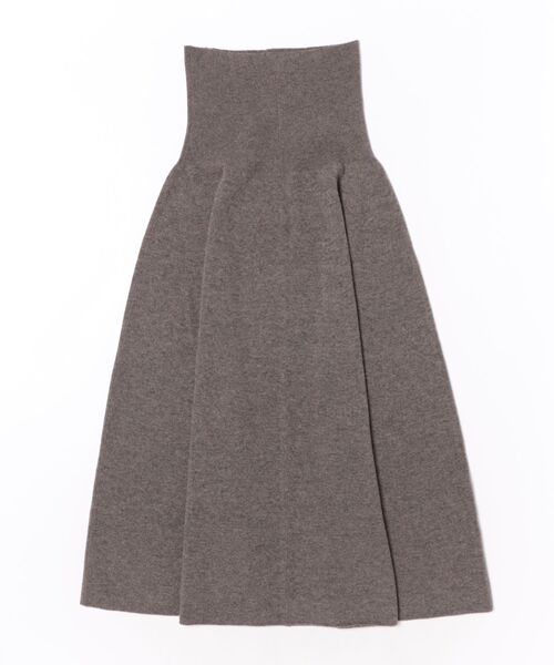 WALANCE(ワランス)の「MERINO WOOL FLARE SKIRT(スカート・レディース・チャコールグレー/セージグリーン/モカ・FREE)」の4枚目の写真