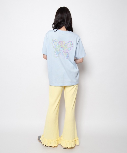 PUNYUS(プニュズ)の「【NEW SIZE】Butterfly Tシャツ(Tシャツ/カットソー・レディース・サックスブルー/ピンク/ホワイト・1/2/3/4/5)」の7枚目の写真
