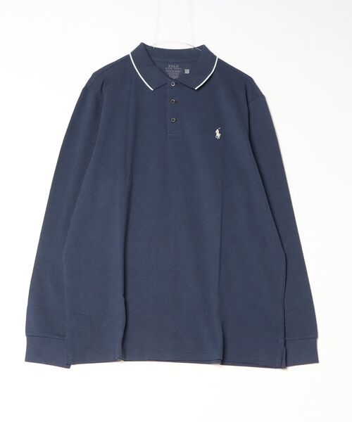 POLO RALPH LAUREN(ポロ ラルフ ローレン)の「カスタム スリム フィット ストレッチ メッシュ ポロシャツ(ポロシャツ・メンズ・ネイビー系1・M/L)」の3枚目の写真