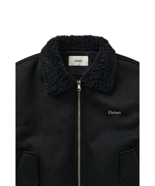 DEINET(ダイニット)の「FAUX SUEDE FUR MUSTANG JACKET IN BLACK(ムートンコート・レディース・その他・FREE)」の4枚目の写真