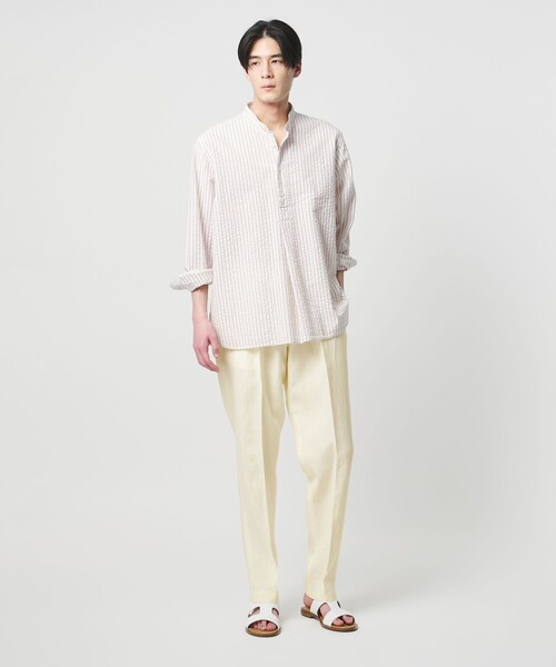 BERWICH(ベルウィッチ)の「<BERWICH>SAKE/1プリーツ イージー スラックス(スラックス・メンズ・オフホワイト・46)」の3枚目の写真