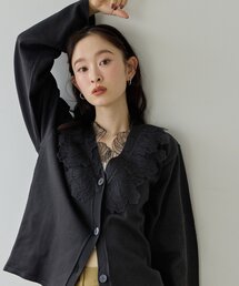 【Noka】レース使いカーディガン《WEB限定》
