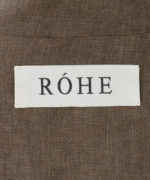 journal standard L'essage(ジャーナルスタンダードレサージュ)の「ROHE/ローエ Mandarin linen jacket ジャケット(その他アウター・レディース・ブラウン・36)」の9枚目の写真
