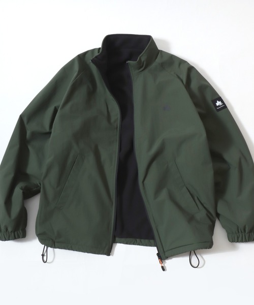 LOGOS(ロゴス)の「LOGOS/ロゴス 2Way Mountain Jacket/撥水 リバーシブル ナイロン 裏フリース マウンテンジャケット/ブルゾン/レディース メンズ(ブルゾン・メンズ・カーキ/ベージュ/ブラック・M/L/LL)」の3枚目の写真