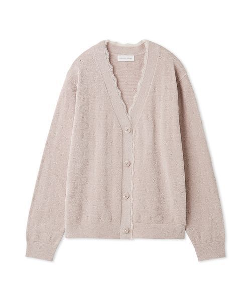 SNIDEL HOME（スナイデルホーム）の「【イフミック®】ニットカーディガン（ルームウェア/パジャマ・レディース・ピンク/アイボリー/モカ・F）」の19枚目の写真
