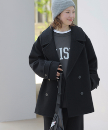 JOURNAL STANDARD relume | 《WEB限定》尾州ウールモッサWブレストショートコート(ピーコート)