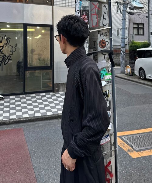 CIAOPANIC（チャオパニック）の「2WAYスタンドネッククロップドジャケット（テーラードジャケット・メンズ・ブラック系その他/ブラック・LARGE/MEDIUM）」の4枚目の写真