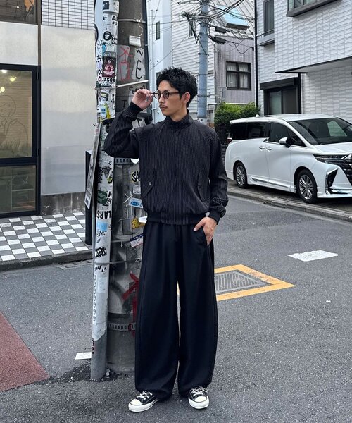 CIAOPANIC（チャオパニック）の「2WAYスタンドネッククロップドジャケット（テーラードジャケット・メンズ・ブラック系その他/ブラック・LARGE/MEDIUM）」の6枚目の写真