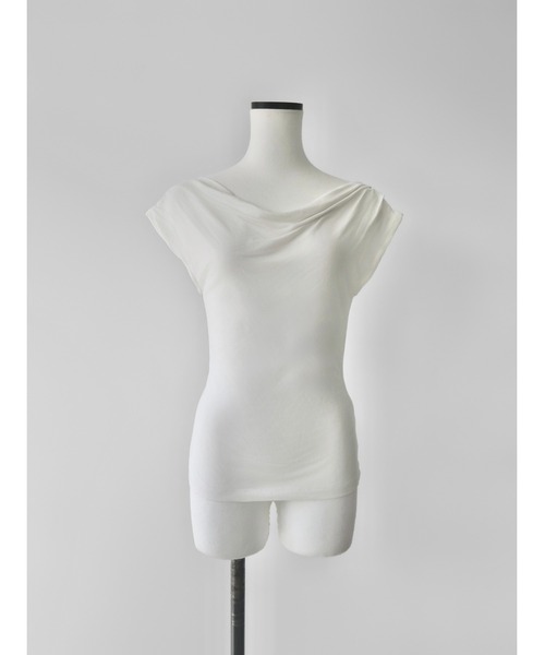celon(セロン)の「drape off shoulder top(その他トップス・レディース・アイボリー/ブラック/カーキブラウン・FREE)」の1枚目の写真