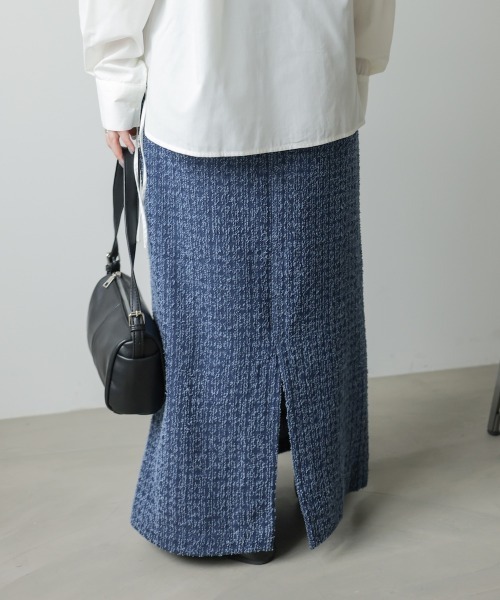 Bab（バブ）の「【サイズ展開あり】ドットダメージデニムスカート（スカート・レディース・インディゴブルー/ブラック・S/M）」の12枚目の写真